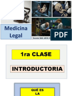 1ra Clase Introductoria Medicina Legal Por Norma Guillén