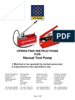 Test Pump Manual Test Pumps