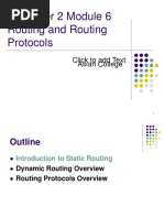 Semester 2 Module 6 Routing and Routing Protocols: Click To Add Text Asian College