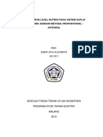 Controling Level Nutrition in Aeroponic Supply System Using Proportional-Integral Method