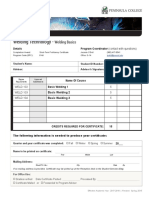 WELD Welding Basics - Short Term Certificate PDF