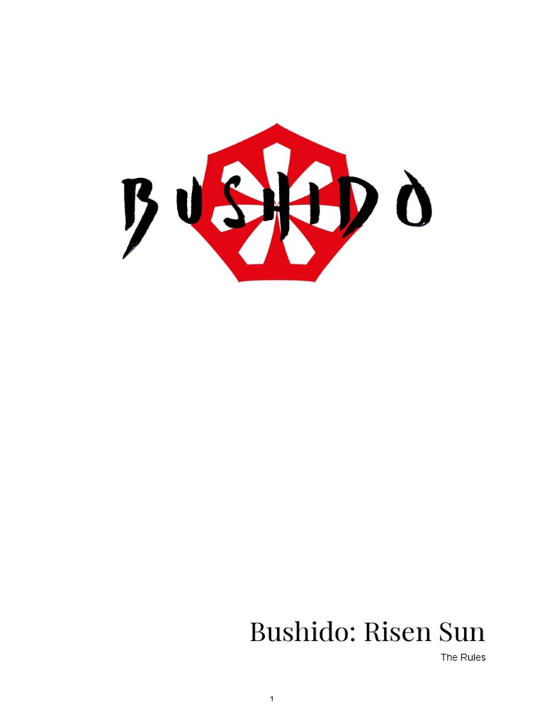 Bushido: Risen Sun Rulebook | PDF | Dice | Measurement