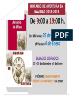 Horario en Navidad 2018 - CRAI Antonio de Ulloa