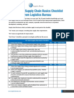 Supply Chain Basics Checklist