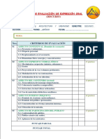 Ficha de Evaluacin de Expresin OraL