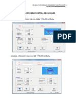 Aplicación Del Programa de Hcanales