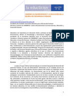 Dragodsm Neurociencias Educacion y Desarrollo 06 2012 PDF