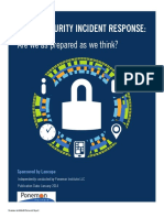 Lancope Ponemon Report Cyber Security Incident Response