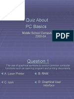 Quiz About PC Basics