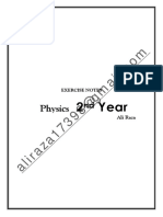 Physics 2nd Year Exercise Notes by Ali Raza PDF