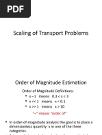 Scaling of Transport Problems