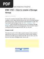 EMC VNX - How To Create A Storage Group