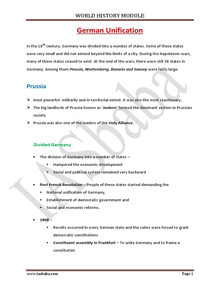 World History | PDF | Prussia | Kingdom Of Prussia