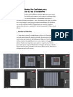 Criando Materiais Realistas para Modelagem 3D para o Rhinoceros