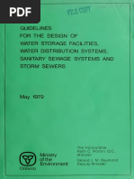 Guidelines For The Design of Water Storage Facilities, Water Distribution Systems, San and Storm Sewers