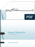 Wages Differential