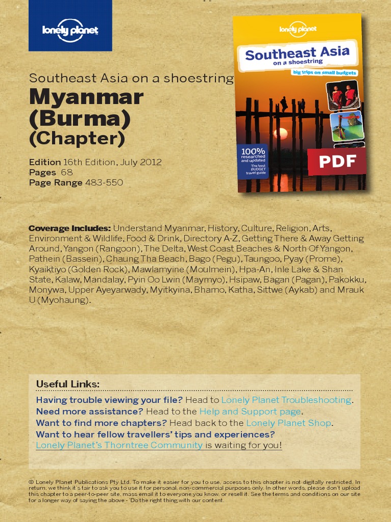 09 Southeast Asia 16 Myanmar Pdf Myanmar Business