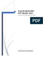 Plan de Muestreo NTP 700