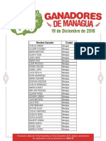 Listado de Ganadores Managua