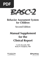 BASC2 - Manual-BASC-2 Clinical Report PDF