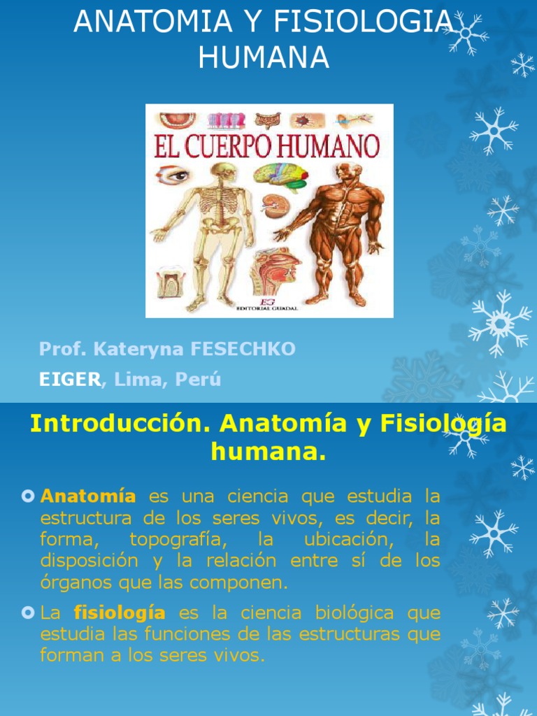 Introducción a Anatomía y Fisiología | PDF | Cuerpo humano | Biología