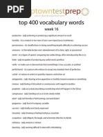 Top 400 Vocabulary Words: Week 16