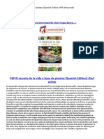 PDF El Secreto de La Vida A Base de Plantas (Spanish Edition) Read Online