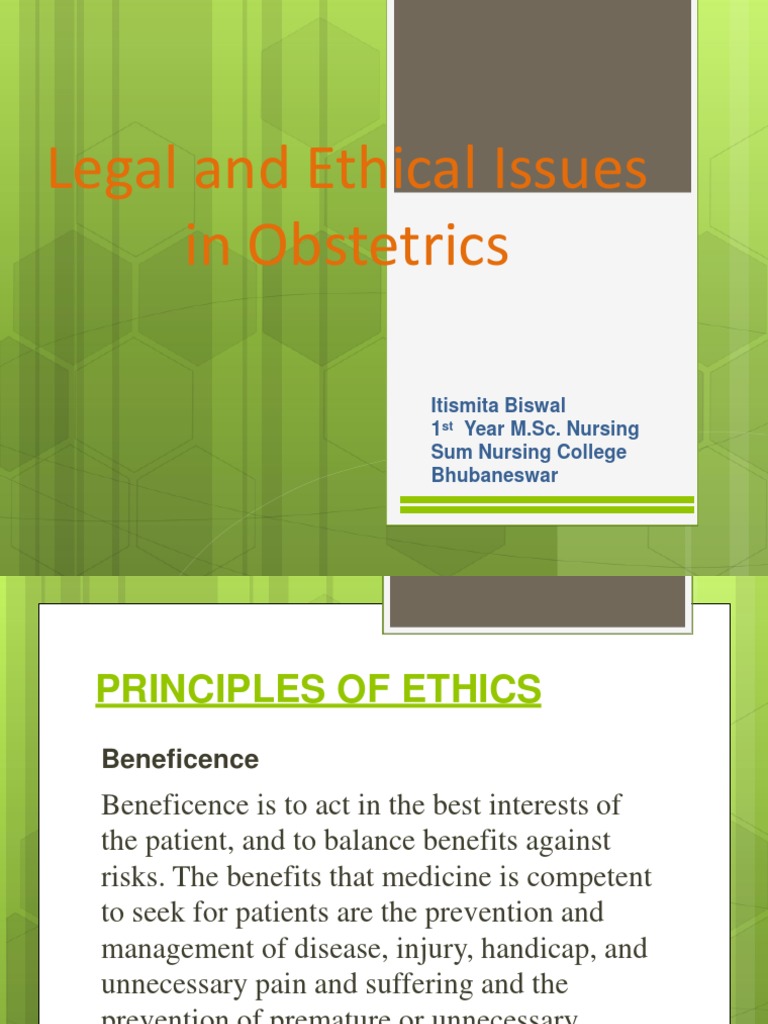 Legal and Ethical Issues in Midwifery | PDF | Midwife | Medical Ethics