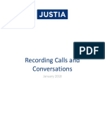 50 State Surveys Recording Calls and Conversations