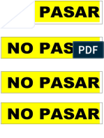 No Pasar