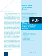 Model of Spatial Unit Valuation As The Basis For Mass Real Estate Valuation at The Faculty of Geodesy