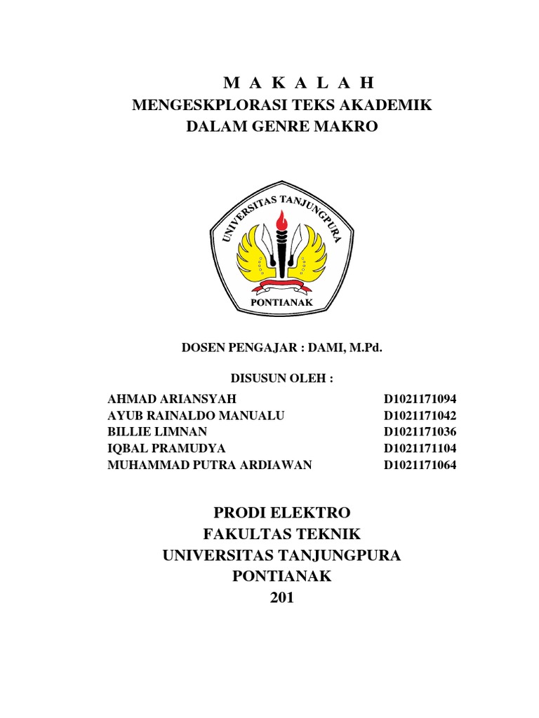 Makalah Bahasa Indonesia Mengeksplorasi Teks Akademik