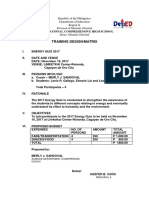 Training Matrix