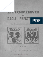 Etiopienii În Dacia Preistorică-De G.M. Ionescu 1926
