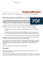 Paraparesia Espástica Hereditaria - Enfermedades Cerebrales, Medulares y Nerviosas - Manual MSD Versión para Público General