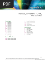 Appendix A Prefixes, Combining Forms, and Suffixes