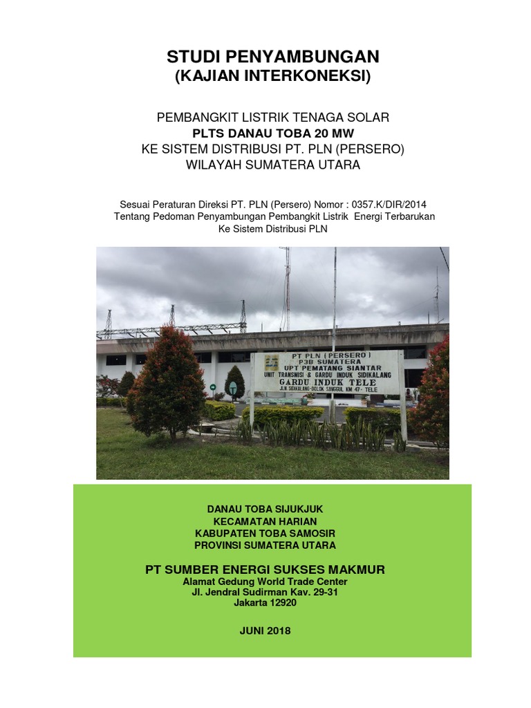 Studi Interkoneksi Plts Danau Toba 20 Mw Pdf