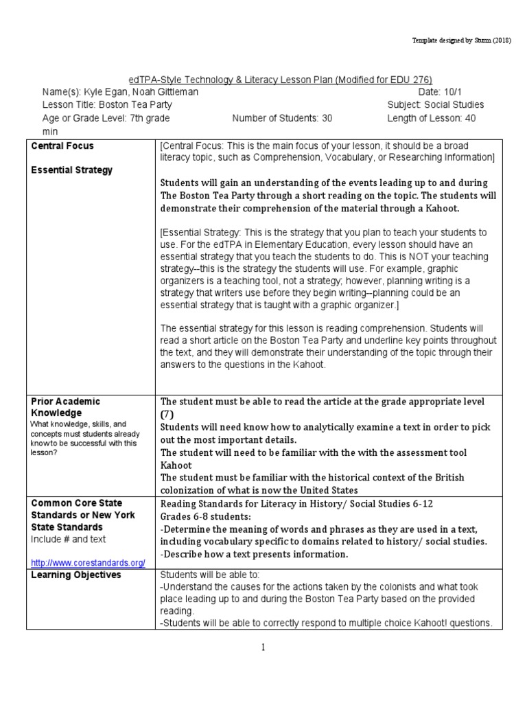 Lesson Plan | PDF | Reading Comprehension | Reading (Process)