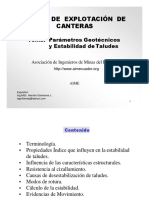 Parámetros geotécnicos clave para la estabilidad de taludes en canteras