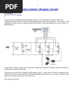 Dynamic Braking Resistor Chopper Circuit