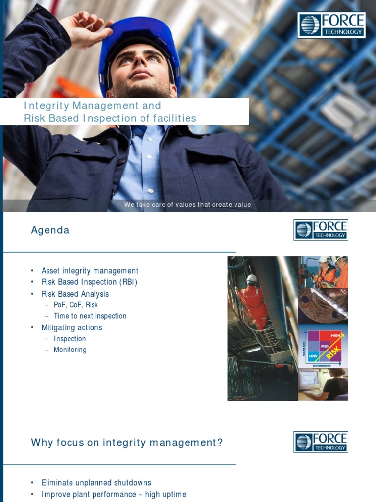 Risk-Based Integrity Management Overview | PDF | Risk | Corrosion