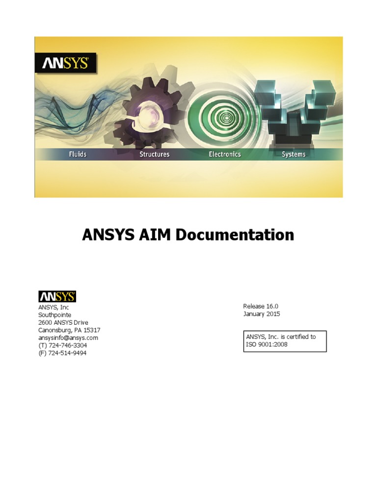 ANSYS AIM Documentation | PDF | Deformation (Engineering) | Viscosity