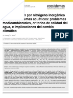 Contaminación Por Nitrogeno Inorgánico en Ecosist Acuáticos