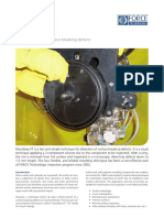 Moulding Visual testing of surface breaking defects