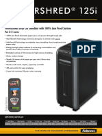 Powershred 125i: Professional Strip Cut Shredder With 100% Jam Proof System For 3-5 Users