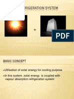 Solar Refrigeration