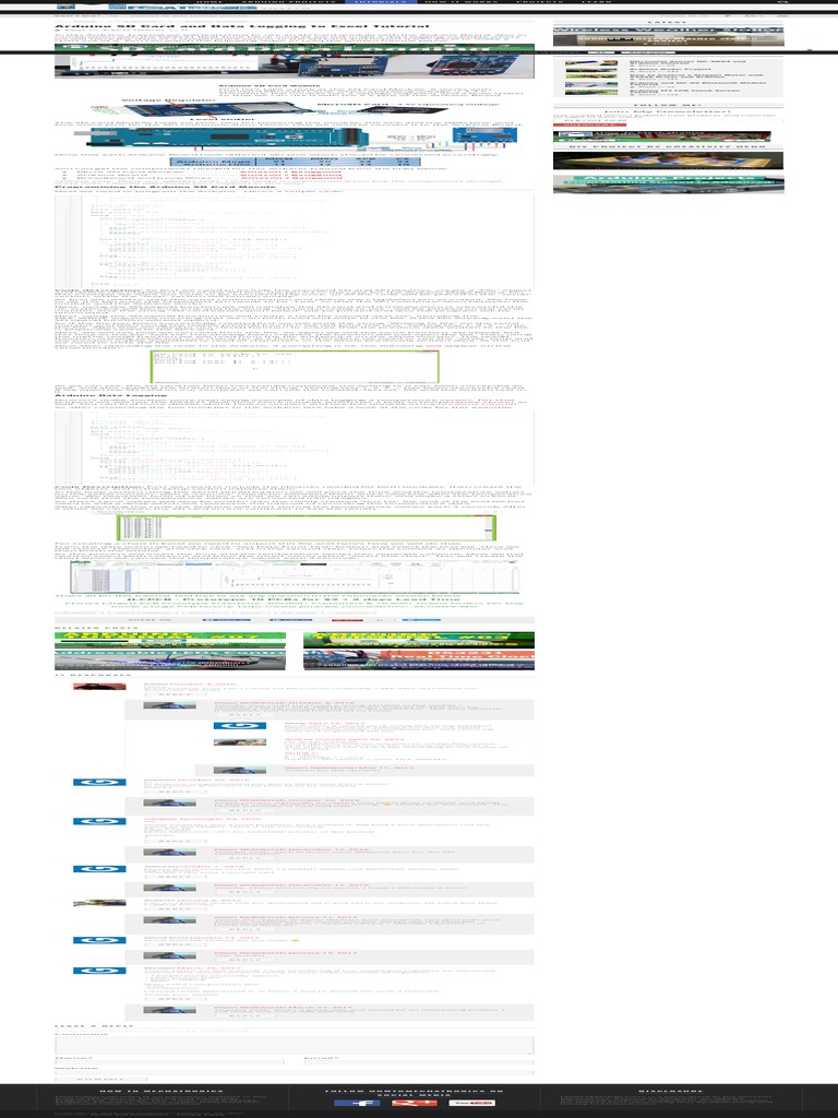 Arduino SD Card and Data Logging To Excel Tutorial - HowToMechatronics ...