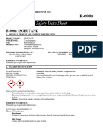 SDS R600a Isobutane