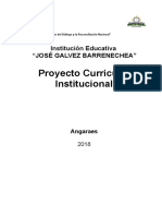 Proyecto Curricular Institucional 2018-2021 IE José Gálvez Barrenechea