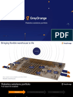 GreyOrange Robotics Solutions Portfolio